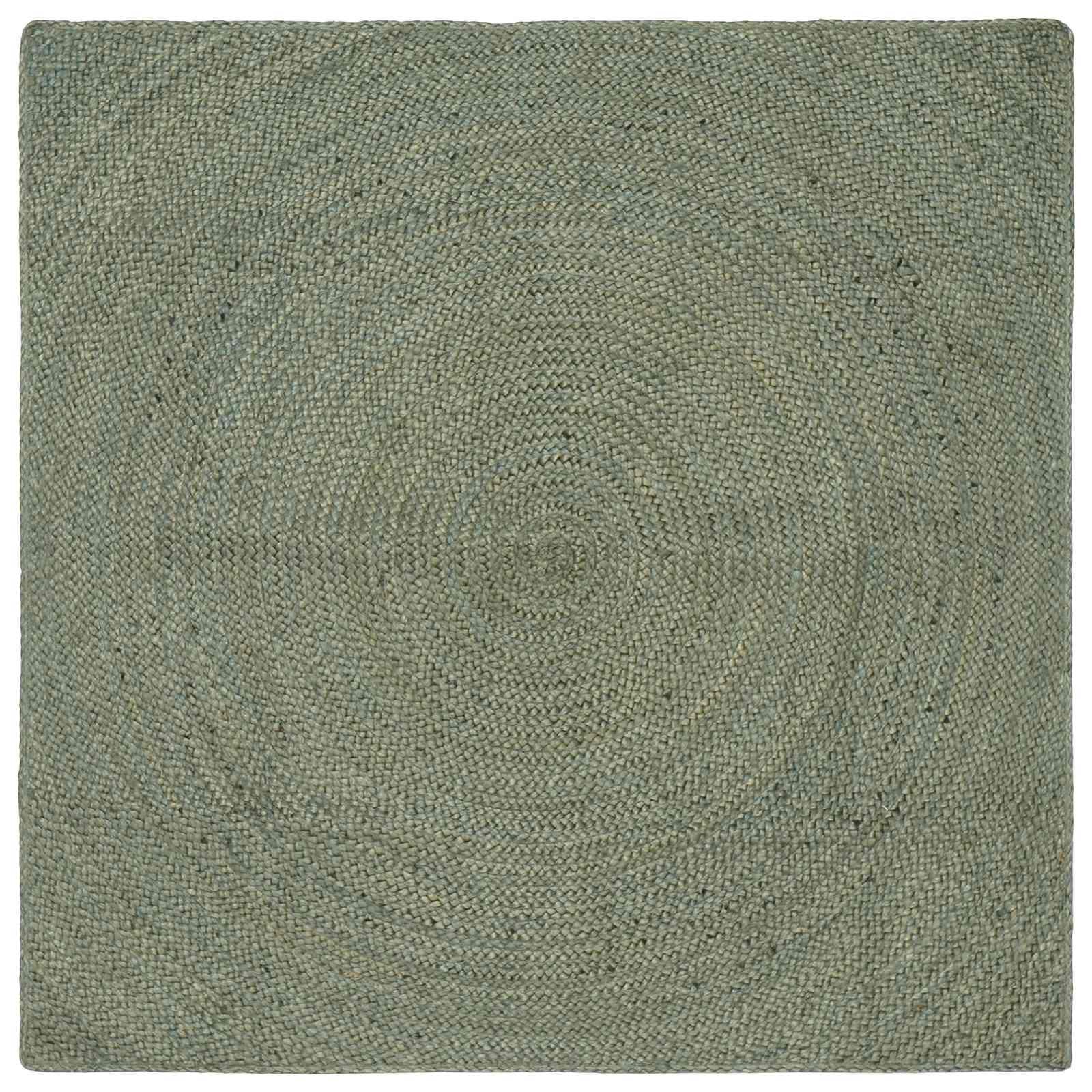 Områdetæpper Olivengrøn 160 x 160 cm Jute