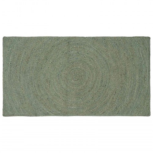 Områdetæppe i jute - olivengrøn 100 × 200 cm