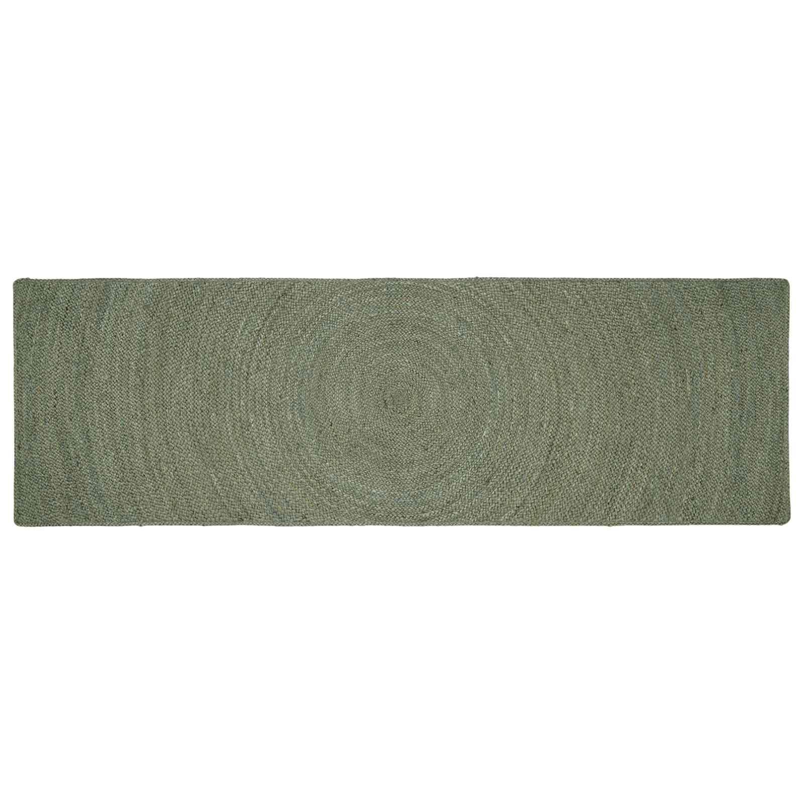 Områdetæpper Olivengrøn 80 x 300 cm Jute