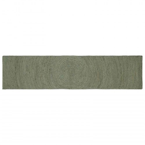 Områdetæppe i jute - olivengrøn 60 × 250 cm