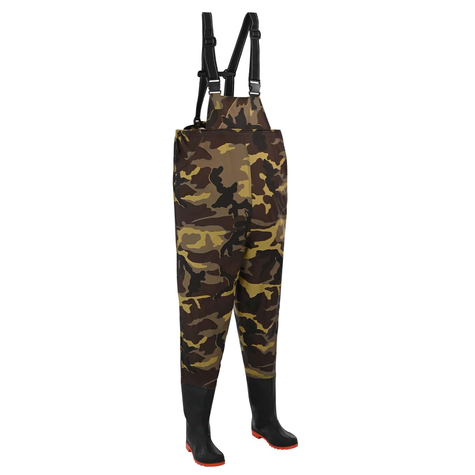Brystvade med støvler PVC-belagt polyester Størrelse 40