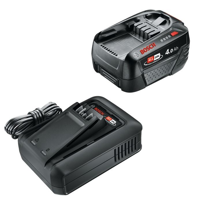 Bosch Power For All startsæt 18V - 4,0 Ah batteri og lader