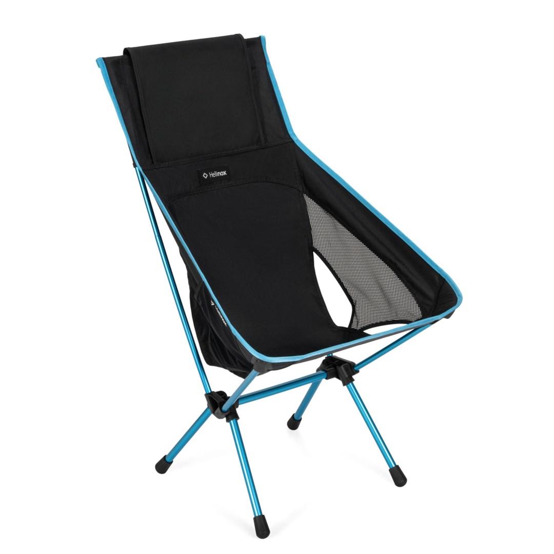 Helinox Chair One Highback - campingstol med høj ryg, 4 ben - sort/blå