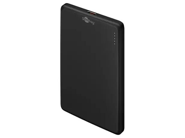 Goobay magnetisk trådløs powerbank 5.000 mAh - sort billede