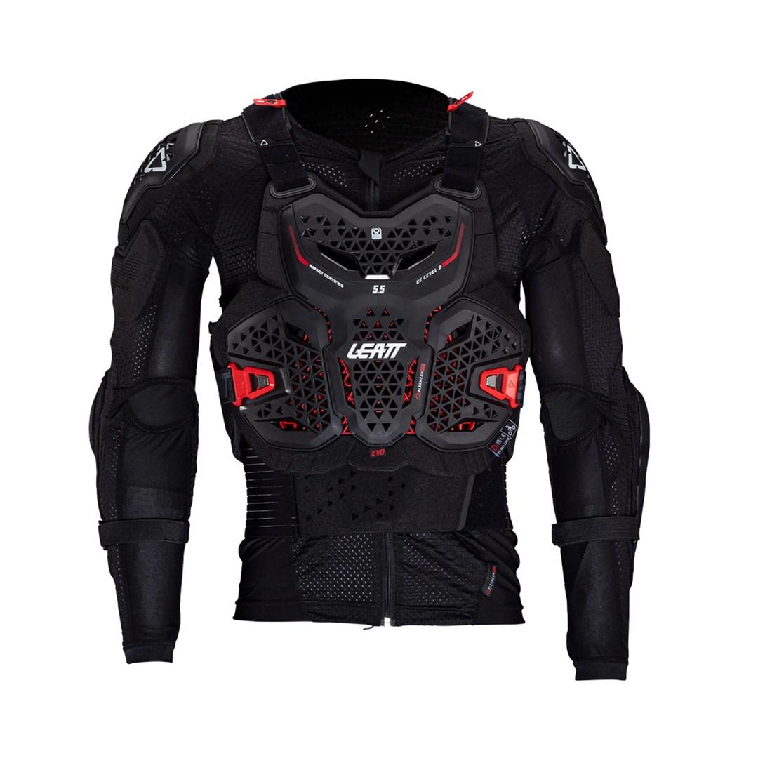Leatt Body Protector 5.5 Evo - bryst- og rygskjold, str. M (166-172 cm) - sort