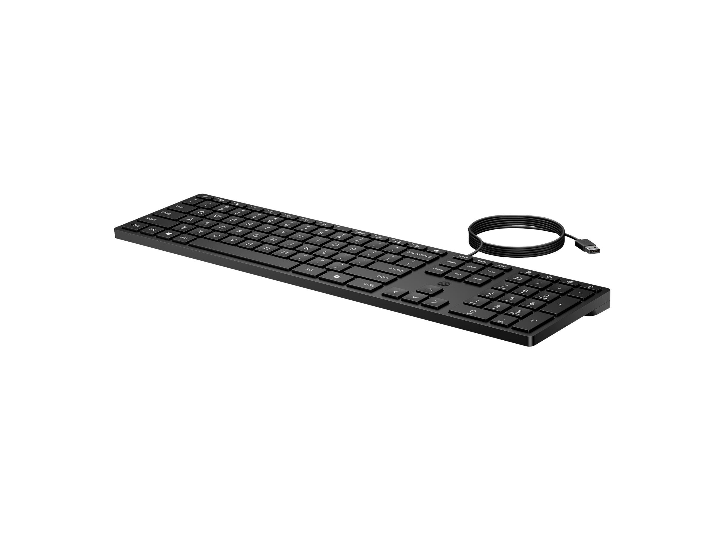 HP Desktop 320K kablet tastatur - USB, QWERTY engelsk billede