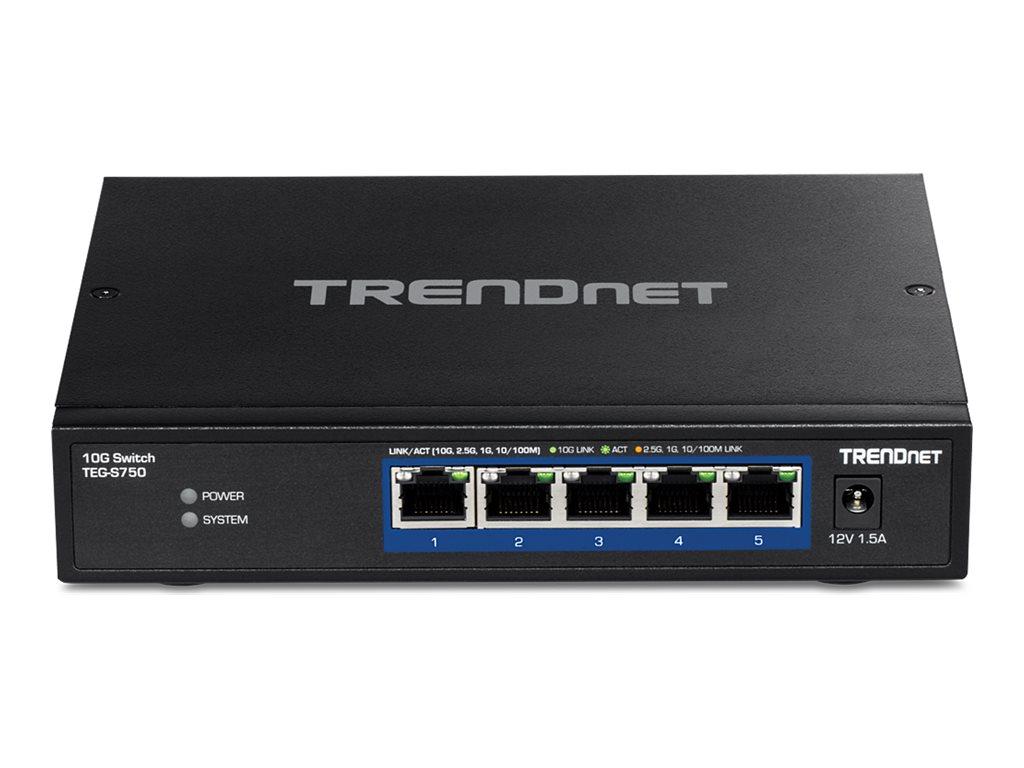 TRENDnet TEG-S750 5‑ports 10G switch - uadministreret billede