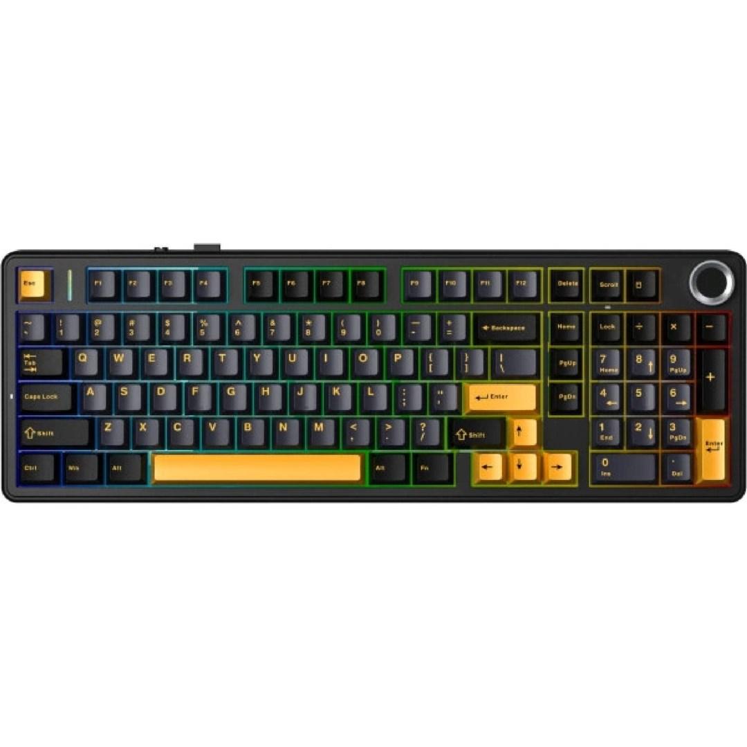 AULA F99 Pro Thunder Black StarVector - mekanisk RGB gaming-tastatur (gasket)