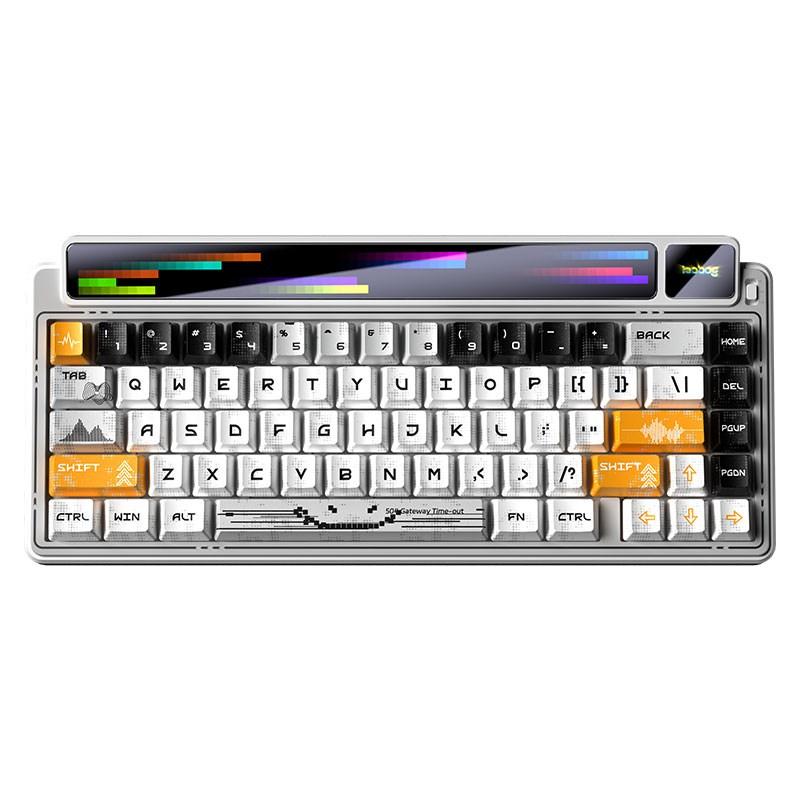 AULA Gasket AMG65 White Jasper RGB gaming-tastatur - 65% mekanisk, trådløs/USB