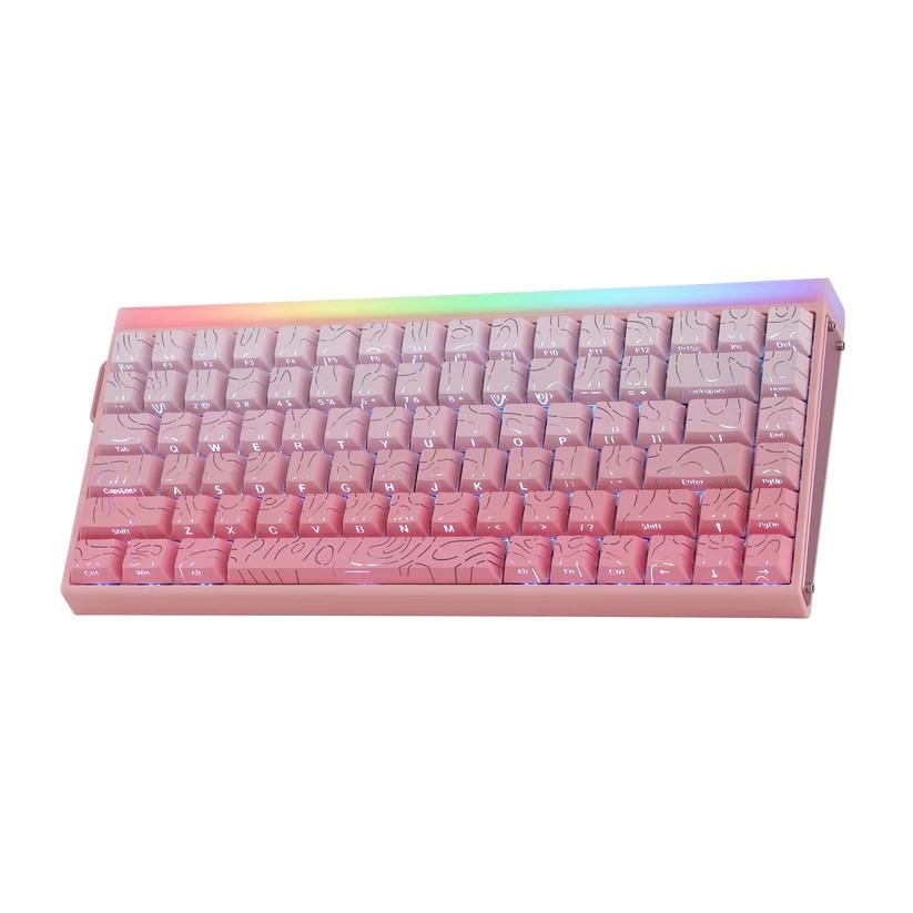 AULA HERO84 HE mekanisk tastatur - Pink Gradient Contour Dragon King RGB (kablet)