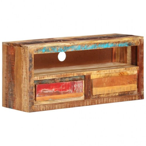 Tv-borde 2 stk. 88x30x40 cm massivt genbrugstræ