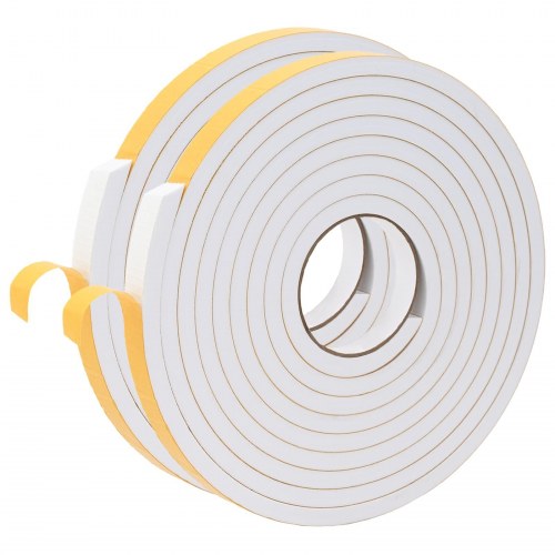 Selvklæbende skum tape 2 stk Hvid 20mm x 5m CR Skum