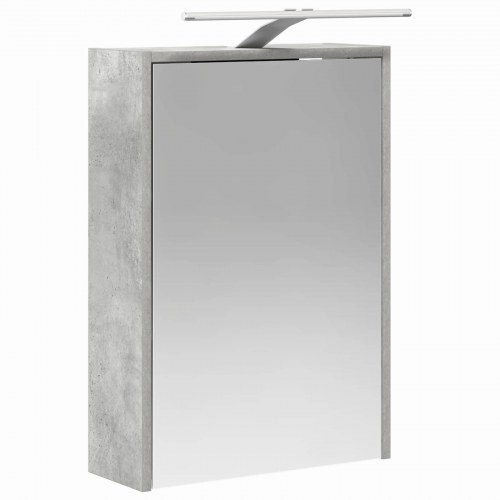 Badeværelsesskabsæt 5 stk Betongrå 43 x 16 x 62,5 cm