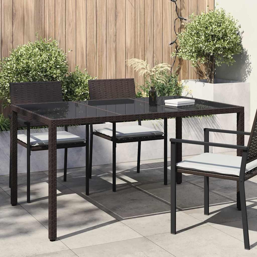 Havemøbel Bord Brun 150 x 90 x 75 cm polyrattan