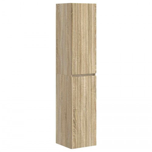 Badeværelsesskabsæt 5 stk Sonoma-eg 40 x 10,5 x 60,5 cm