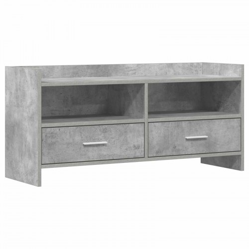 TV-skab 100 x 33 x 47 cm Betongrå Konstrueret træ