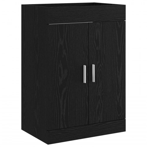 Badeværelsesmøbel sæt Sort eg 61 x 40 x 84,5 cm Konstrueret træ