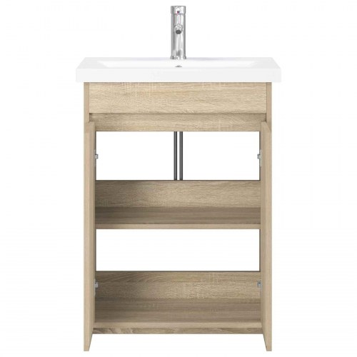 Badeværelsesmøbel sæt Sonoma-eg 61 x 40 x 84,5 cm