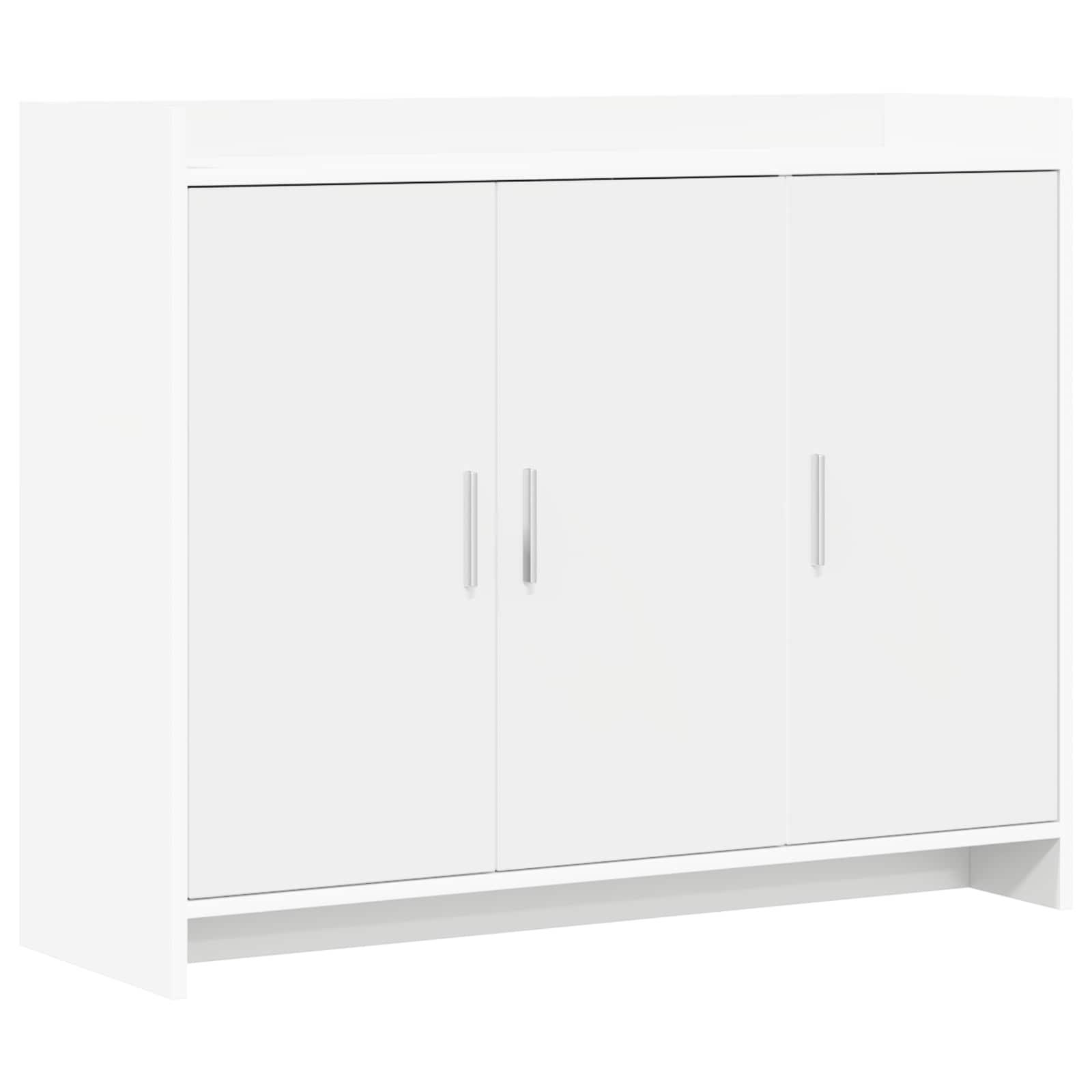 Sidebord Hvid 98,5 x 33 x 80 cm Konstrueret træ