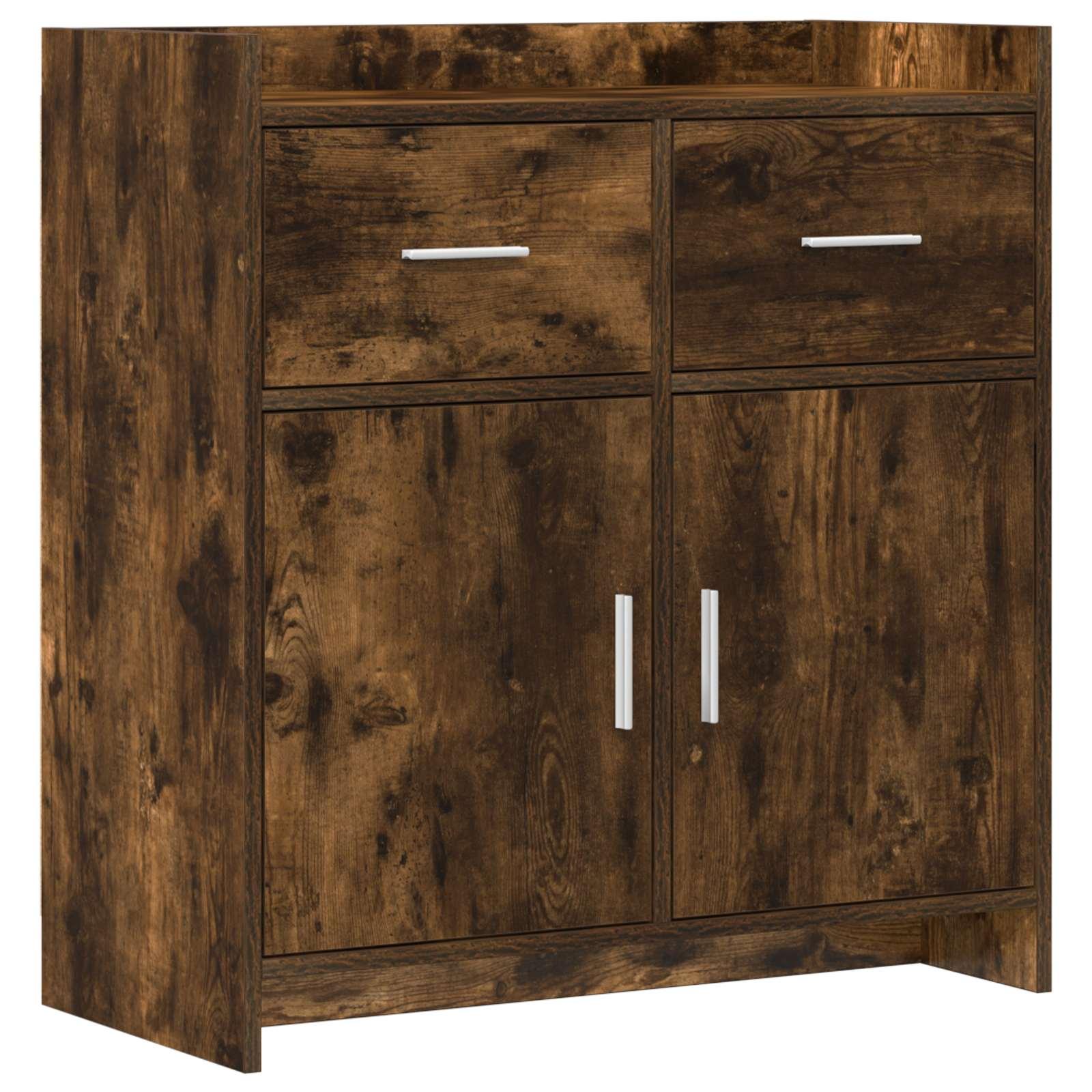 Sidebord Røget eg 75 x 36 x 80 cm Konstrueret træ
