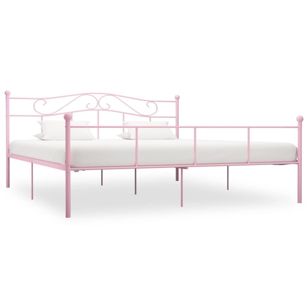 Sengestel 180x200 cm metal pink