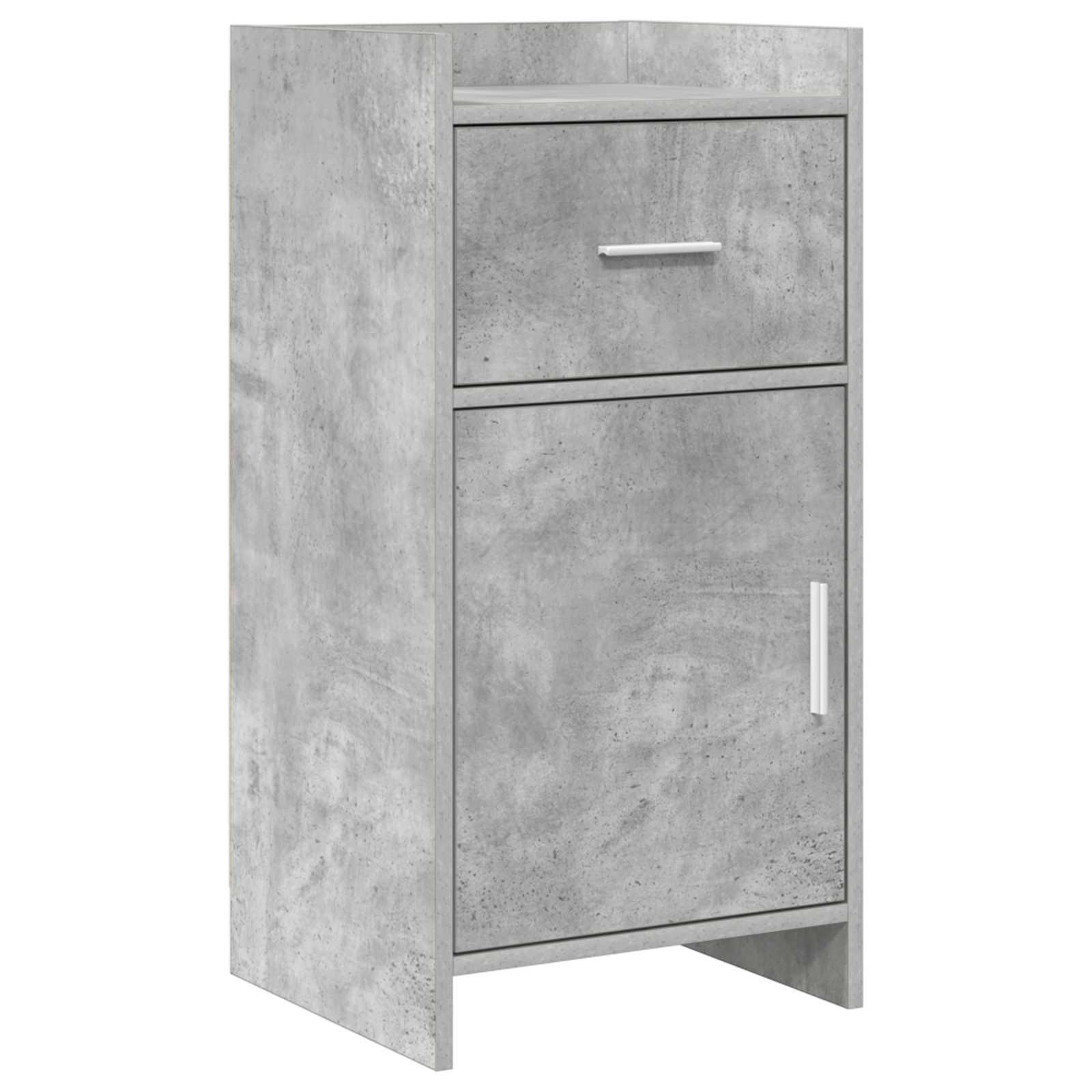 Sidebord Betongrå 40 x 36 x 80 cm Konstrueret træ