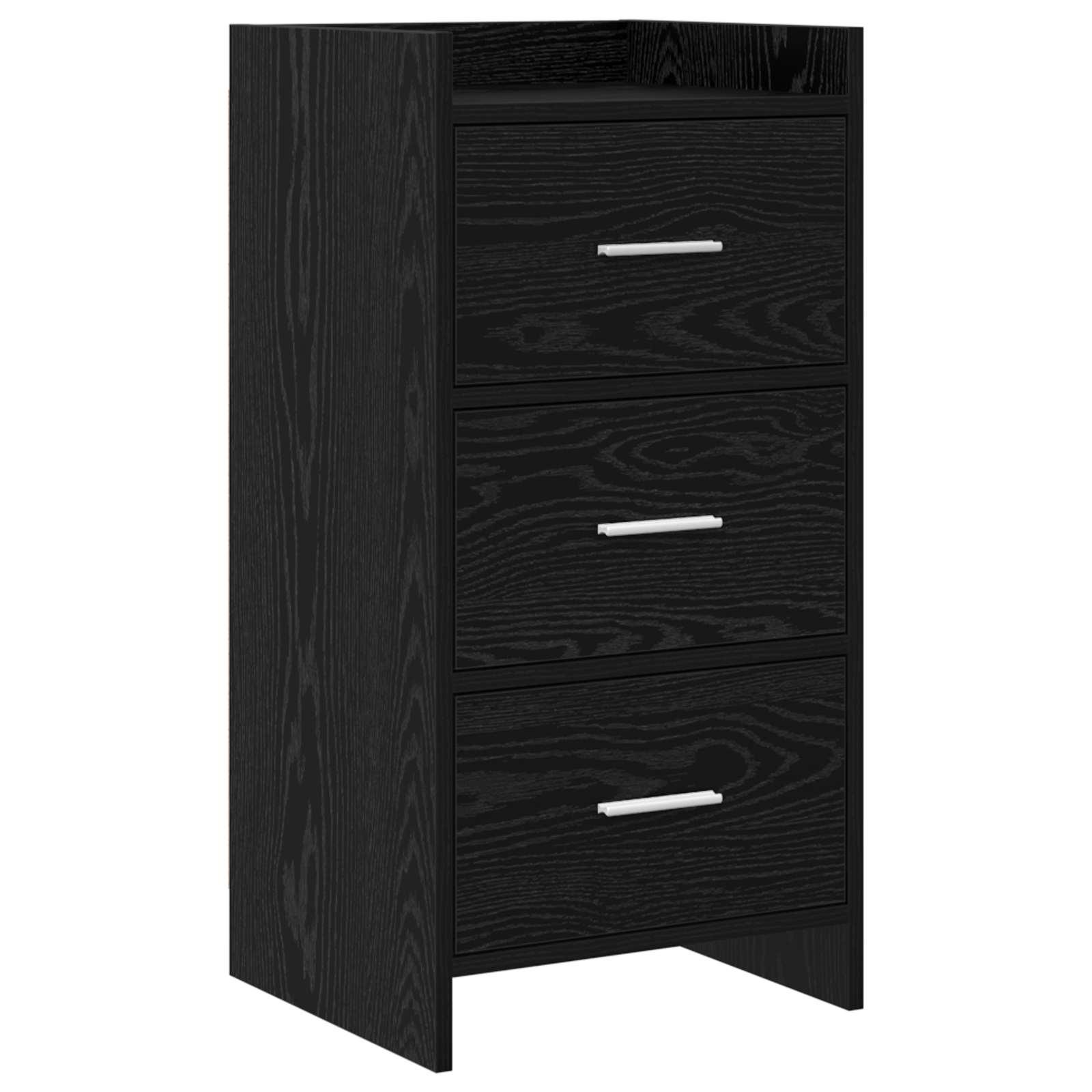 Sidebord Sort eg 40 x 36 x 80 cm Konstrueret træ