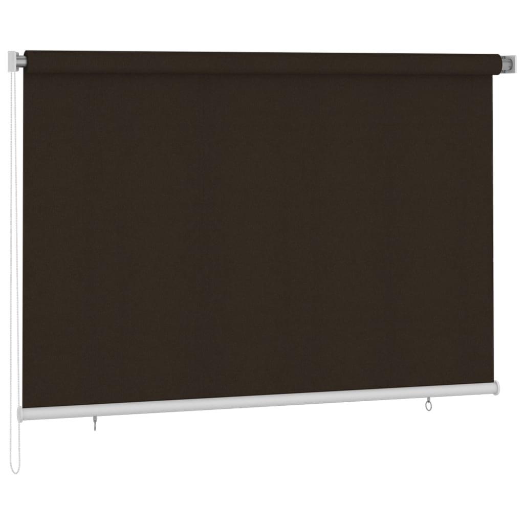 Udendørs rullegardin 220x140 cm HDPE brun