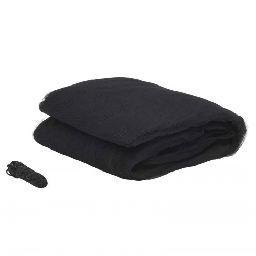 Myggenet til seng - 156 mesh, sort, ⌀56 x 220 cm, polyester