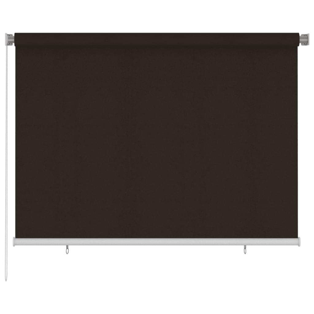 Udendørs rullegardin 200x140 cm HDPE brun
