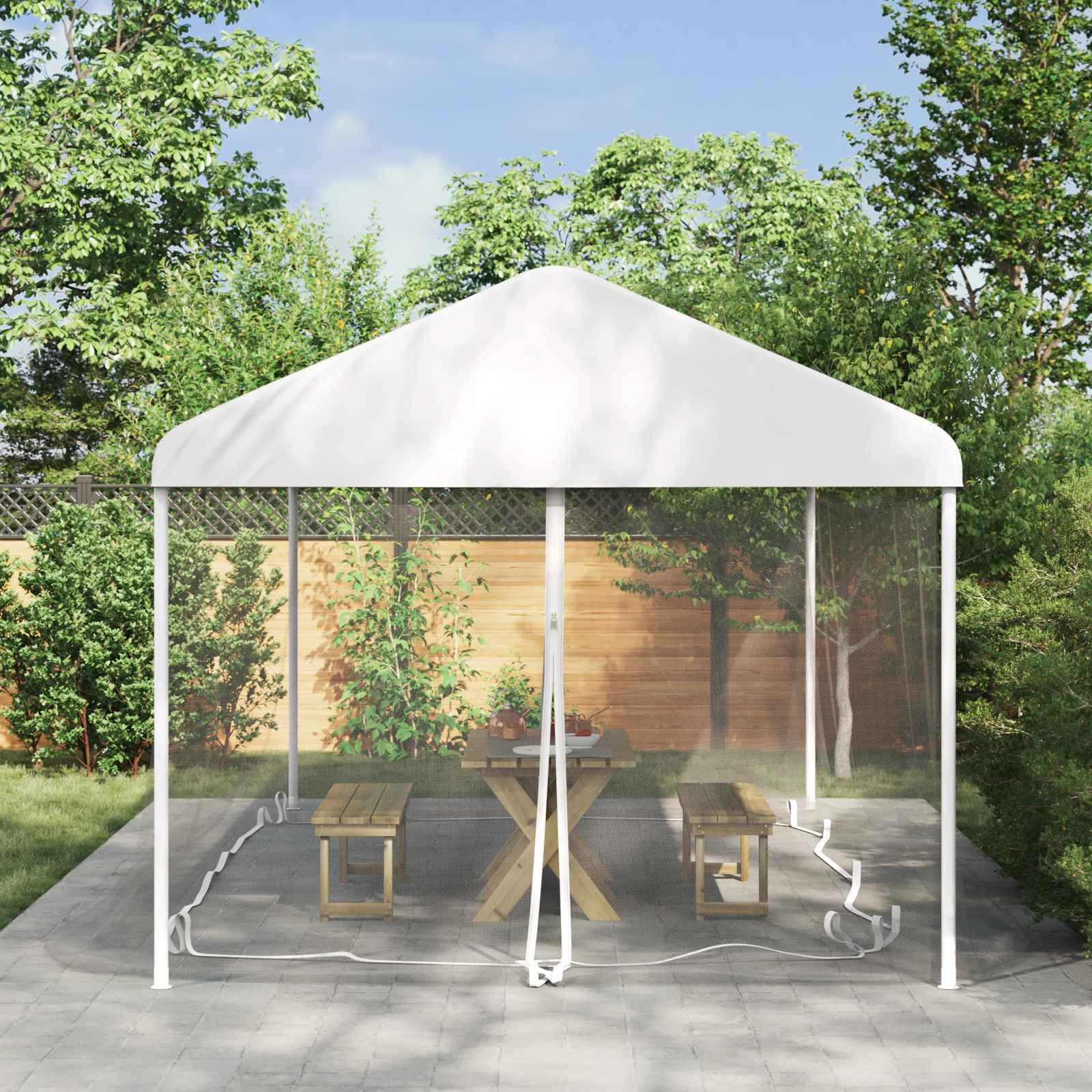 Myggenet til Gazebo 220 Maske 220 mesh Hvid 6 x 3 x 2 m