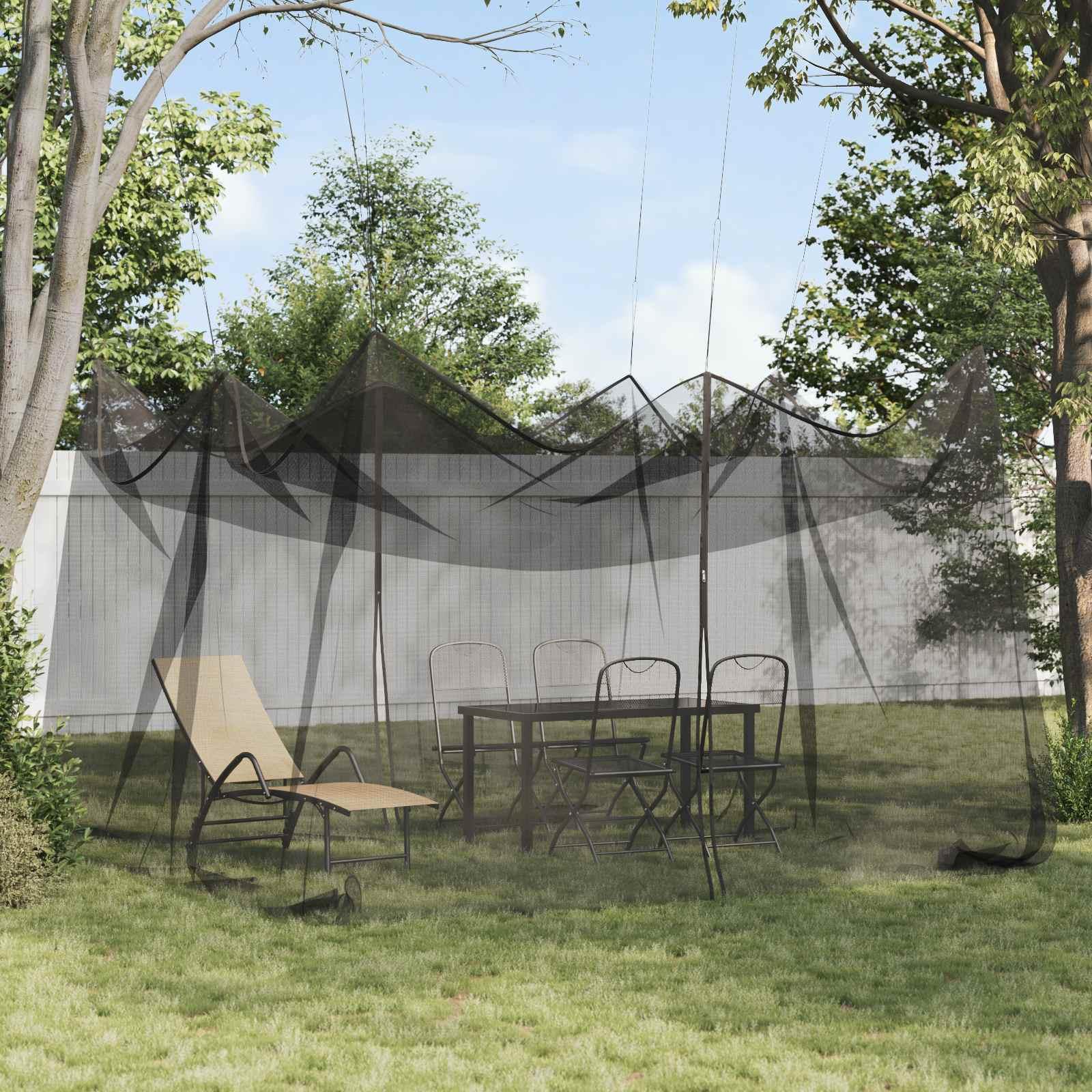 Have myggenet 4 x 4 x 2,5 m - sort polyester, 156 mesh