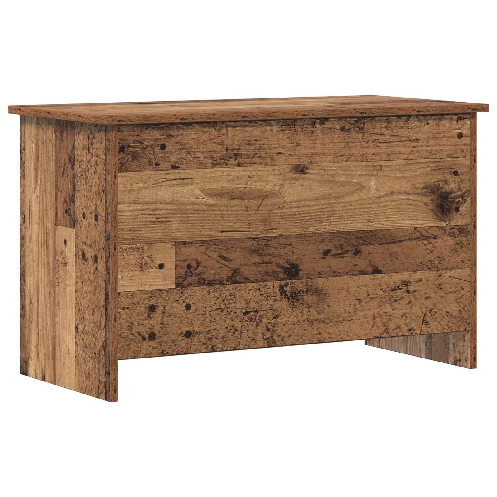 Opbevaringskiste Gammelt træ 80 x 40 x 50 cm Konstrueret træ