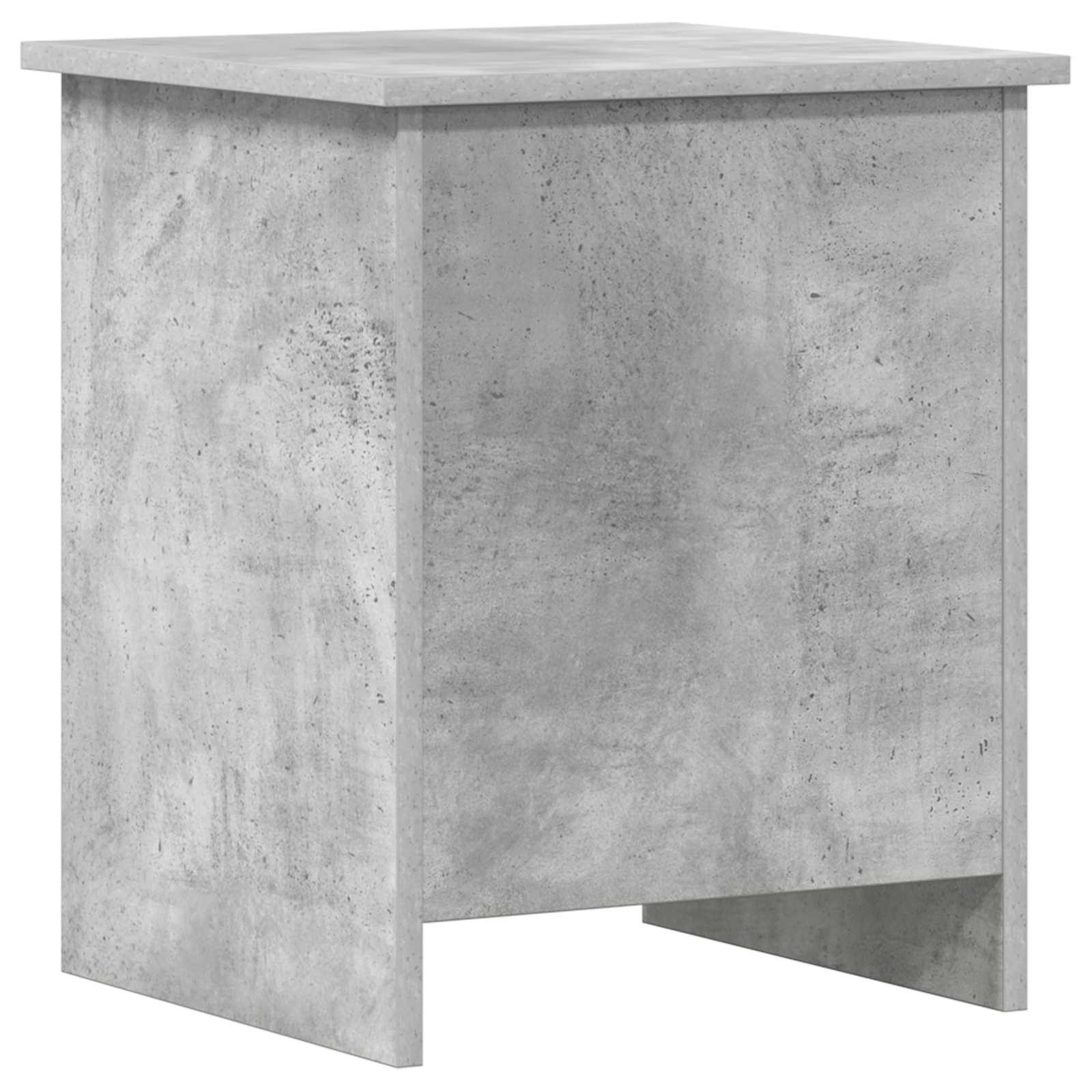 Opbevaringskiste Betongrå 40 x 40 x 50 cm Konstrueret træ