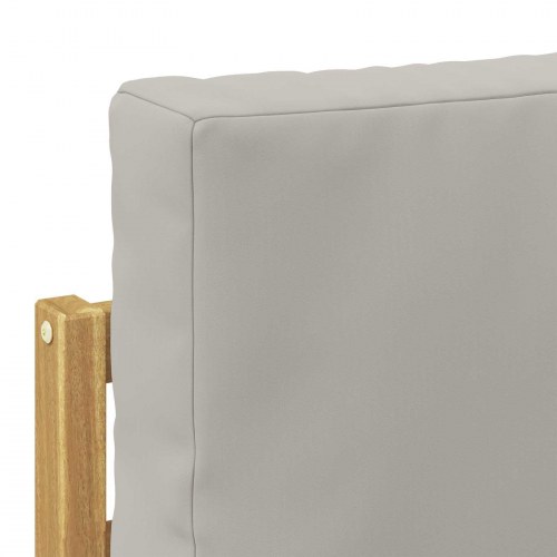 Udendørs sofagruppe 6 stk Hvid Og Lys Grå 304 x 128,5 x 73 cm