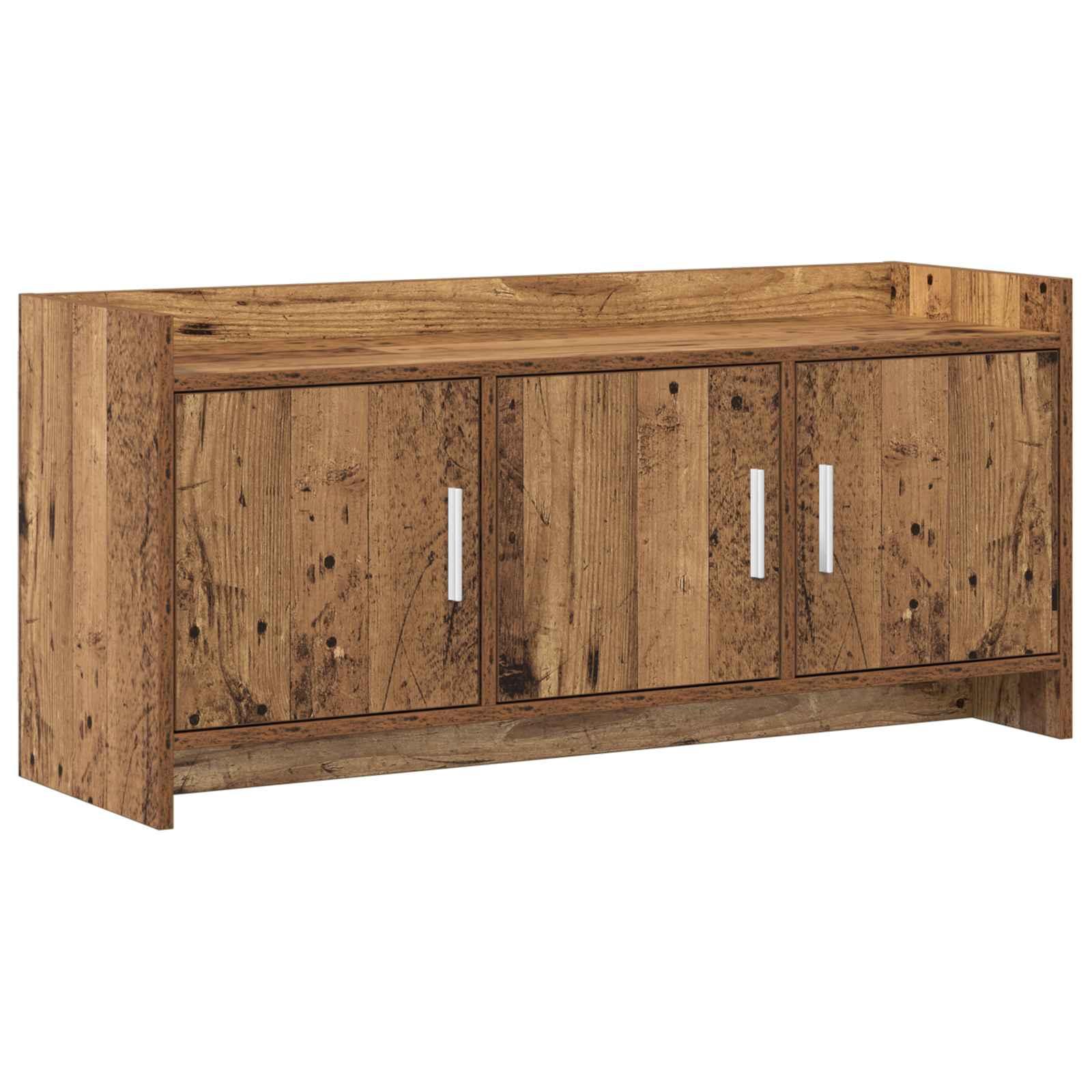 vidaXL TV-skab 102 x 33 x 47 cm Gammelt træ Konstrueret træ