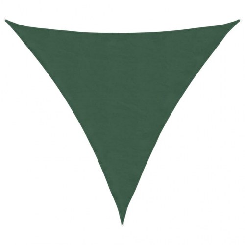 Solsejl trekant 5×5×5 m - oxfordstof, mørkegrøn