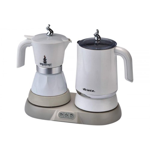 Ariete 1344 elektrisk kaffestation - kedel og mælkeskummer, 500 W