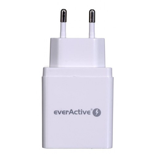 everActive SC-300 vægoplader - 3x USB, 3,4 A - Hvid