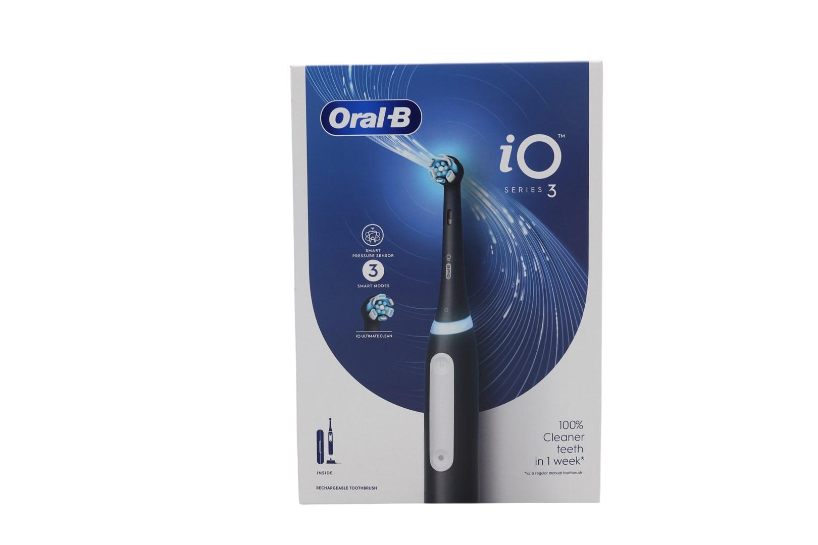Oral-B iO Series 3 elektrisk tandbÃ¸rste med etui - Sort