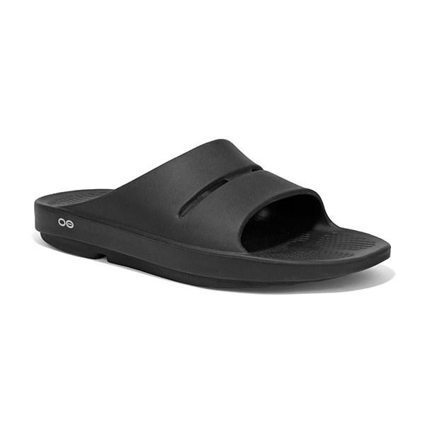 OOFOS OOahh Slide - herresandal, sort (US 13)