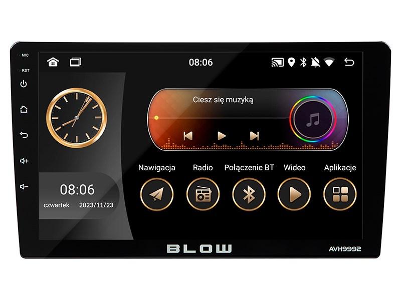 BLOW AVH-9992 2DIN 9" bilradio - Android, Wi‑Fi, GPS og CarPlay billede