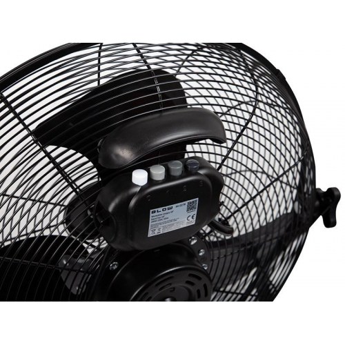 BLOW gulvventilator 18"/45 cm - 200 W, sort metal