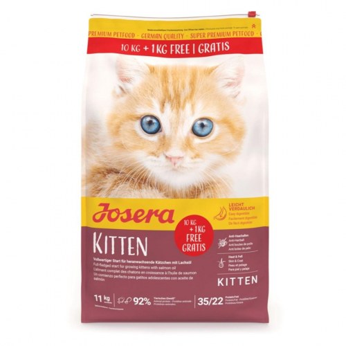 JOSERA Kitten tørfoder til kat - 10 kg + 1 kg gratis