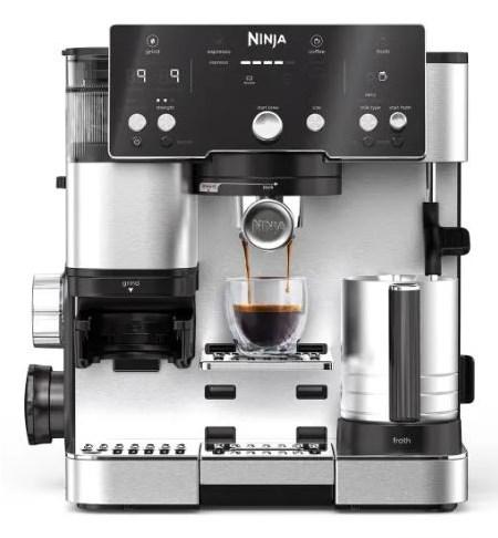 Ninja ES501EU semiautomatisk espressomaskine - 2 l, indbygget kværn