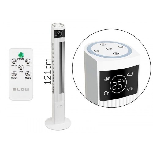 BLOW søjleventilator XXL 90 W - hvid, 121 cm