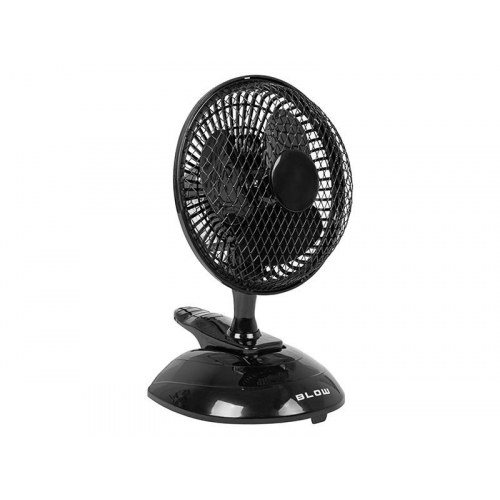 BLOW bordventilator 15 cm med klips - 25 W, sort