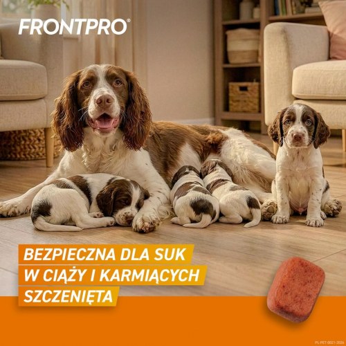 FrontPro tyggetabletter mod lopper og flåter til hunde >10-25 kg - 3 x 68 mg