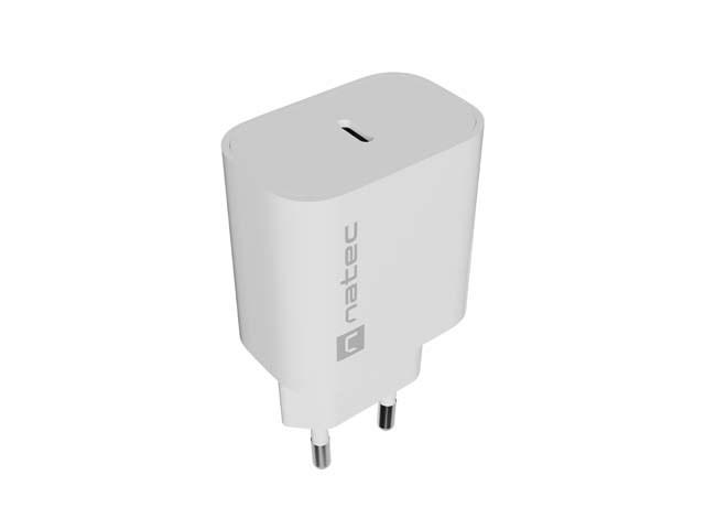 Natec Ribera vÃ¦glader 1x USBâC 20 W - hvid