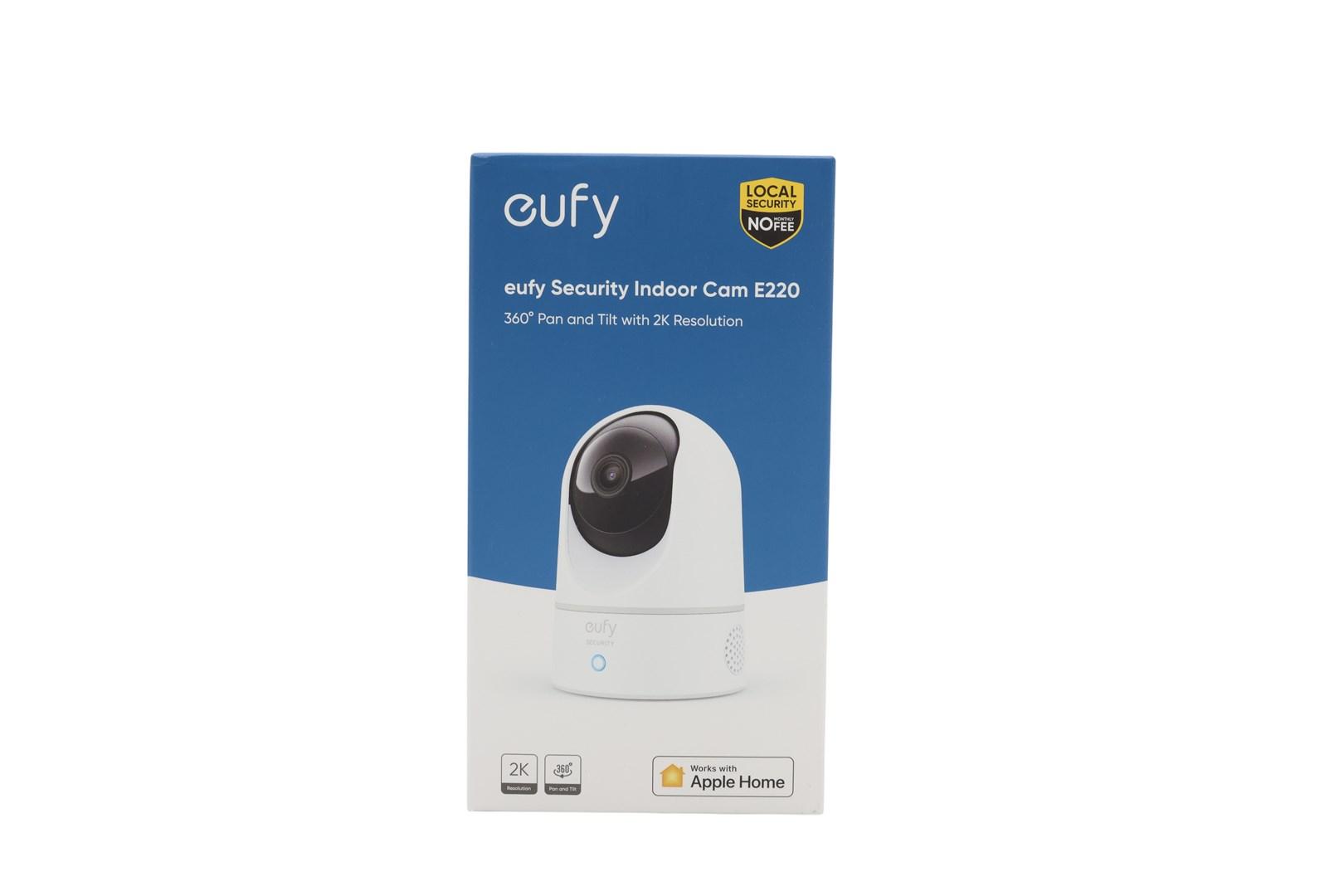eufy Security Indoor Cam E220 - indendørs overvågningskamera 2K, pan/tilt 360°